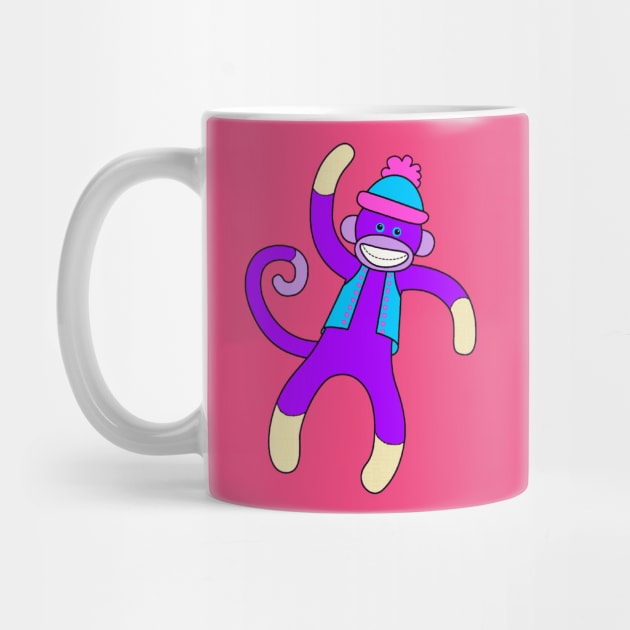 Purple Sock Monkey by AlondraHanley